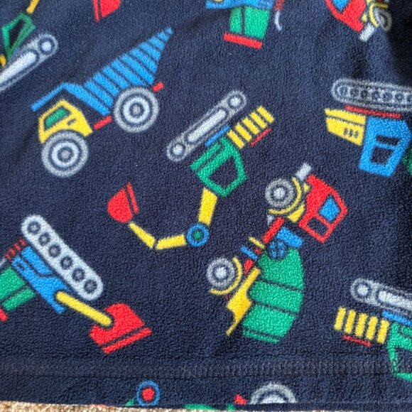 The Children’s Place toddler boys pullover fleece blue 2T construction vehicle - Picture 3 of 8